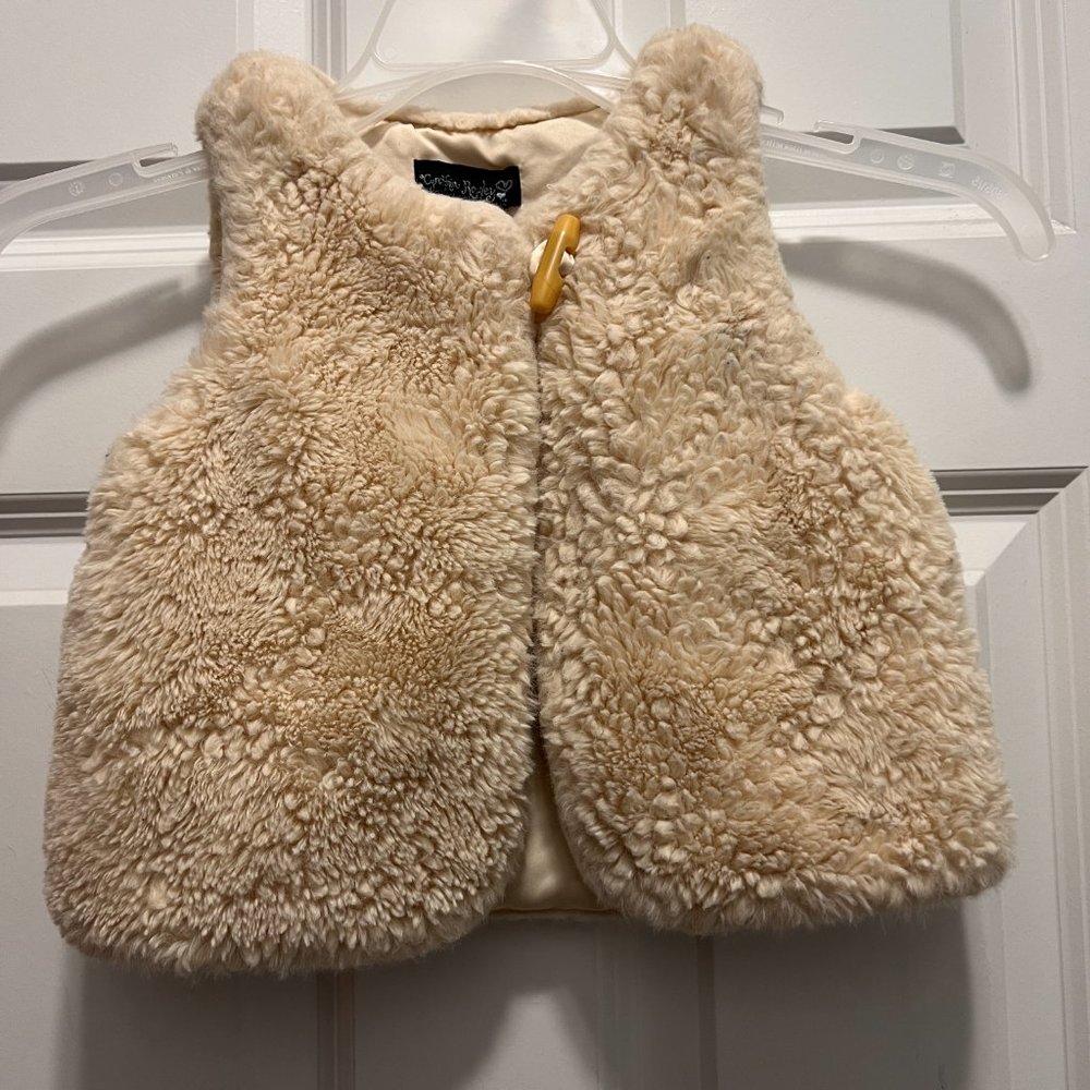 Cynthia Rowley Faux fur 3T vest